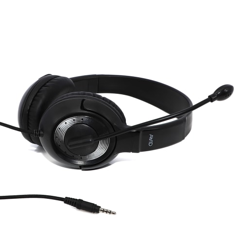 AVID AE-55 Headset with 3.5mm Connection and 270 Degree Rotating Adjustable Boom Microphone